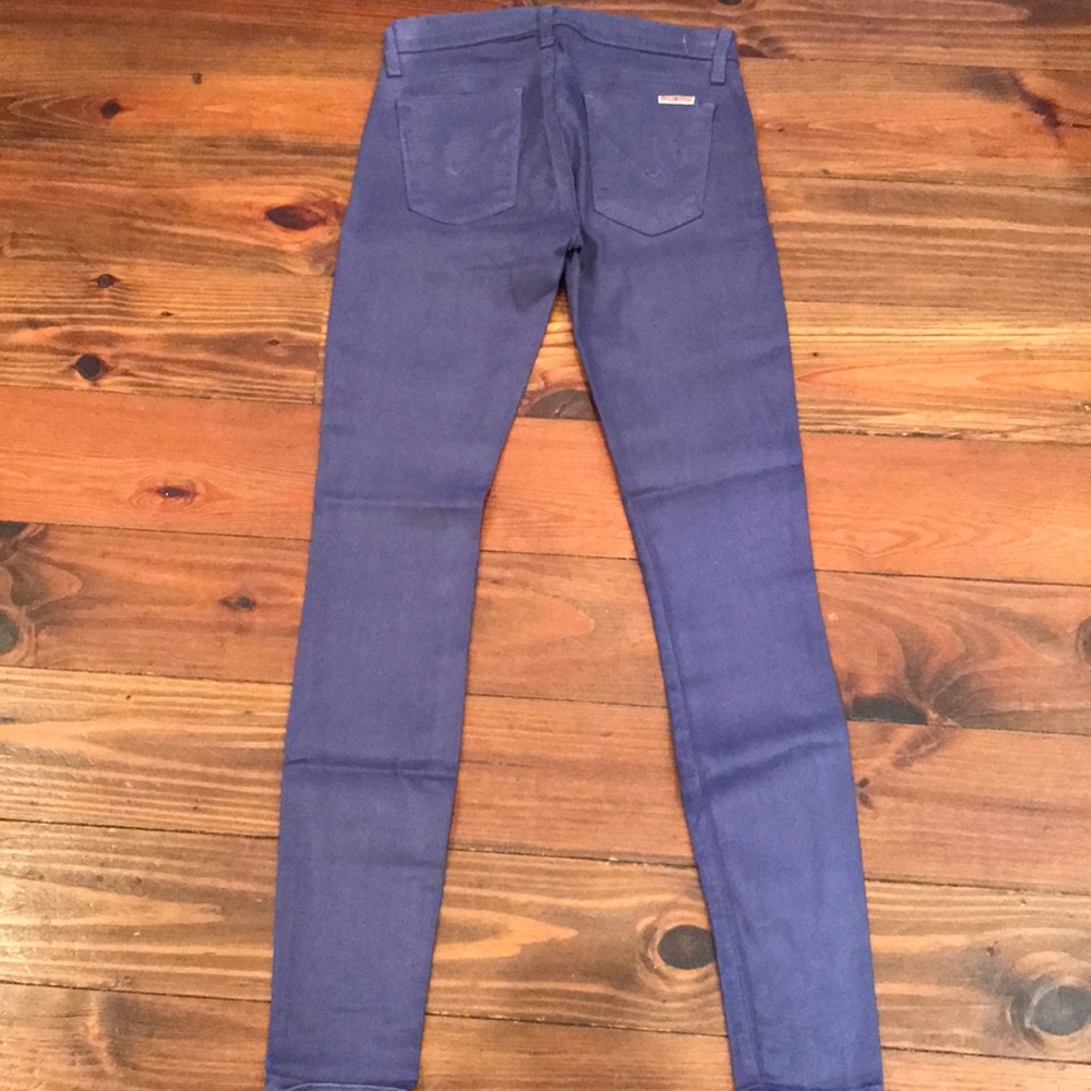 Hudson purple leatherette jeans